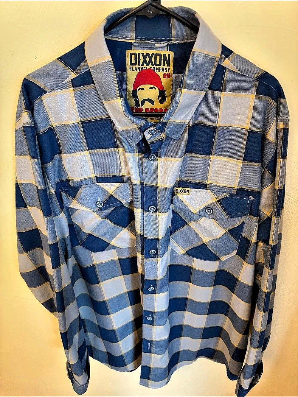 Dixxon Flannel Company 2X The Pedro Plaid Shirt Blue & Gray 2X Like New